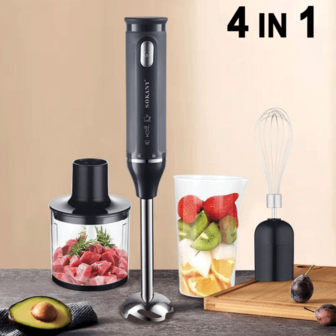 SOKANY SOKANY SK-1713,1 Handheld Blender Set, Including Multi-Function Stick Blender, Whisk, Chopper And Beaker, Suitable For Food Processing & Baby Food Mixing