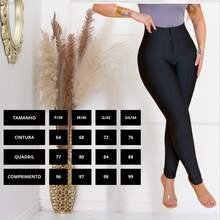 CALÇA LEGGING LIPO MODELADORA SUPLEX SUPER POWER COM BOLSOS - Preto - Visão 9