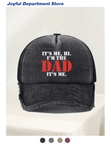 1pc Washed Distressed Baseball Cap, Fashionable Casual Versatile , Unisex Essential Fashion Item, Suitable For All Seasons