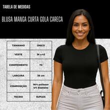 KIT 3 Blusa Manga Curta Gola Careca SUPLEX - Preto Nude Branco - Visão 2