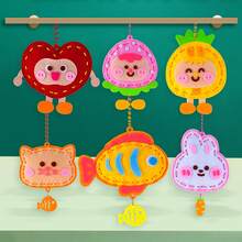 5 Stücke/1 Stück süßes Tier-Themen DIY Nähset, handgemachtes Anhänger Dekorationsmaterial Paket Cartoon Schlüsselanhänger, perfekt für Anfänger, Geburtstagsgeschenke, Weihnachtsparty Geschenke - Verschiedenfarbig - Übersicht 2