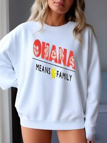 Ohana Means Family Sweatshirt - Lilo And Stitch Shirt Sweatshirt - 白色 - 查看 2