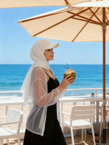 1 peça novo chapéu cachecol feminino de cor sólida com aba, chapéu lenço de cabeça versátil estilo Oriente Médio