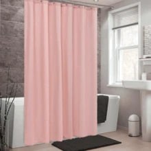 1PC Pink PEVA Shower Curtain Liner 65gsm -  Lightweight Durable, Fits Standard 71x71 Inch Shower Curtains, Hooks Not Included