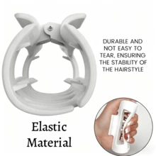 Large Size 5.1-Inch Soft Plastic Claw Clip, Soft & Cozy Non-Slip Round Cloud Claw Clips, Squishy Flexible Hair Clips For Women, Unsnappable Design For Thick Or Fine Hair, Strong Hold With All-Day Comfort