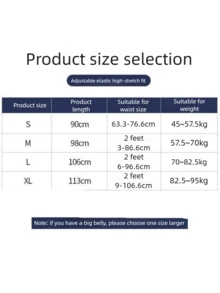 1pc Self-Heating Waist Trimmer Belt With Lumbar Support - Waist Cincher For Fitness Workout - Black - View 5