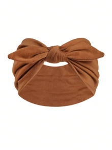1/3/4/6pcs Women Bow Rabbit Ear Headbands, Boho Style Extra Wide Cute Rabbit Ear Knotted Headbands, Halloween Headpiece, Fall, Women Headwrap, Elastic Solid Bow Hair Accessories, Suitable For Fitness/Yoga/Sports/Outdoor, Solid Color Casual Headbands, All Season Winter Scarf Warm Hair Bands Women Bandana