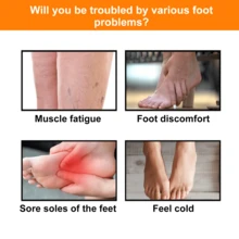 Ionic Massage Socks For Winter Outdoor Sports Cold And Windproof Warm Foot Care Massage Socks - 黑色 - 查看 7
