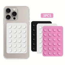 3 chiếc Ốp lưng điện thoại bằng da giả hình vuông có giác hút silicon đa chức năng một mặt - Nhiều màu - Xem 1