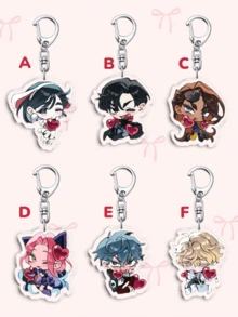 1pc Cute Acrylic Anime ALIEN STAGE Keychain.Featuring Bag Accessories, Funny Jewelry, And Fans Gifts. Ideal For Boyfriends, Girlfriends, Family Members, Teachers, Party Gifts, And Cell Phone Decorations., Friendship Keychain/Keychains For Women/Bag Charms/ Keychain - Multicolor - View 8