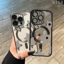 Este teléfono con lentes todo en uno y acabado electrochapado magnético admite carga inalámbrica magnética y es compatible con phone 16 Pro Max, 16, 15 Pro, 14, 14 Plus/14 Pro Max, 13, 13 Pro, 12 Pro, 11/11 Pro y la serie Pro. Es un excelente teléfono para amigos, cumpleaños y festividades. - Plateado - Ver 7