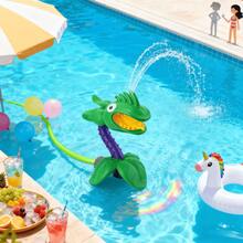 1 件卡通形状喷水玩具，鲜艳的色彩户外戏水玩具，儿童夏季戏水工具，适用于庭院、泳池边和海滩戏水场景