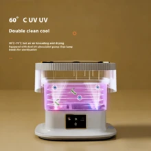 Mini máquina de lavar portátil de 11,5 litros, dedicada a roupas íntimas, lavagem e secagem automáticas, 3 modos de temporizador inteligentes, esterilização dupla, design compacto.