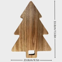 Bandeja Criativa, Permanente, Prato Árvore de Natal, Decoração de Natal, Lanches, Doces, Guloseimas, Bandeja de Servir Frutas, Tábua de Queijos de Madeira, Adequada para Sobremesas, Frutas e Café, Elegante Serviço de Halloween, Ação de Graças, Natal, Páscoa, Ideia de Presente de Decoração de Natal, Lembrancinha de Festa, Decoração de Outono para Casa