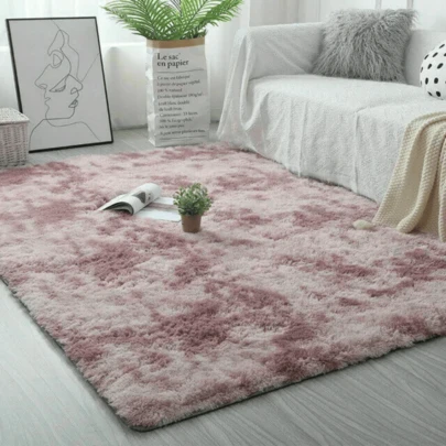 Lislark 1 Pc Of Long-Staple Tie-Dye Carpet,Batik Purple Grey 120X160CM. It's A Great Christmas Gift. Shipped From Local Inventory. The Fabric Is Upgraded To Be Soft, Comfortable And Has A Good Foot Feel. It's An Indoor Decorative Carpet Suitable For Various Areas Such As Shoe Racks, Sofa Sides, Bed Side Alcoves, Under Tables And Chairs In The Living Room, Game Rooms, Etc.