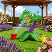 1 件卡通形状喷水玩具，鲜艳的色彩户外戏水玩具，儿童夏季戏水工具，适用于庭院、泳池边和海滩戏水场景