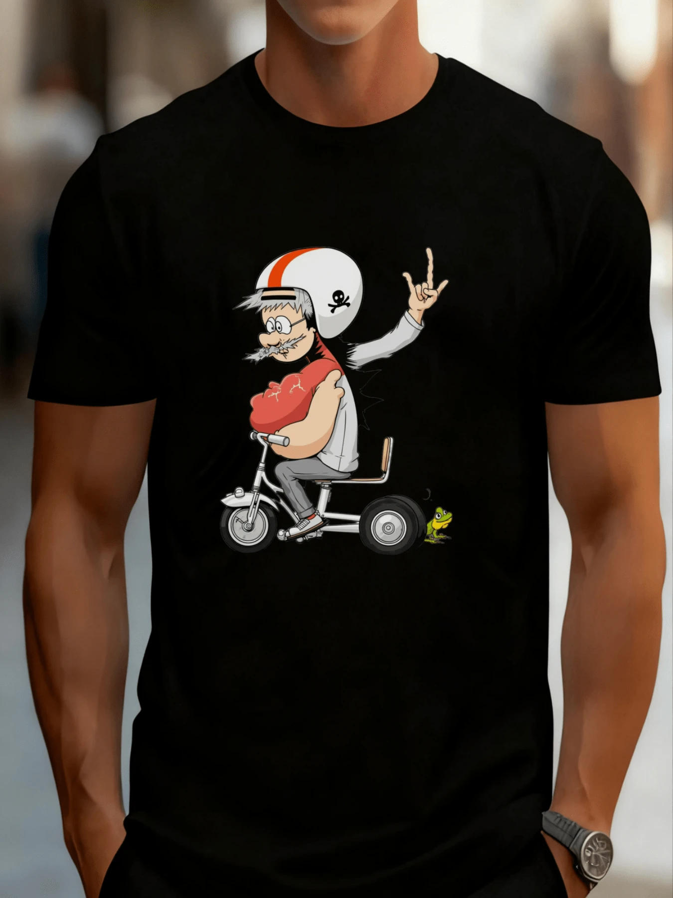 Camisetas de manga corta de algodón para hombres, amigables con la piel y transpirables, esenciales para el verano, adecuadas tanto para el trabajo como para uso casual. - Negro - Ver 1