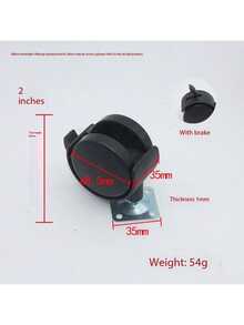 Ruedas giratorias para escritorio de oficina, ruedas para bandeja de computadora, ruedas silenciosas para silla de oficina, accesorios de hardware de pies con ruedas de plástico y nailon