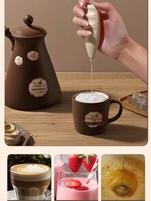 Mini Electric Milk Frother. Handheld Milk Frother For Home Use - Multicolor - View 6