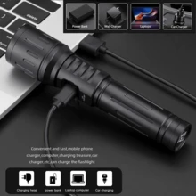 Alonefire X94 Multifunctional Portable Zoom Rgb Flashlight Creative Portrait Atmosphere Light Emergency Light Adventure Camping Tactical Lanterns