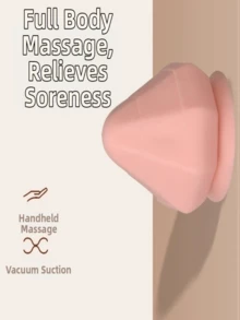 1 个硅胶自用按摩球，普拉提，带吸盘的日常休闲，深层组织背痛肌肉结按摩器，肌筋膜放松手动按摩球，足底筋膜炎，运动后力量训练背部压力缓解。万圣节；感恩节；圣诞节；礼物