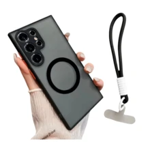 Mida Style Kit 2 en 1 Funda Compatible Con Samsung Galaxy Mate Mas Correa Muñequera con Protección en Cámara Tecnología Magnética Uso Rudo - Negro - Ver 1