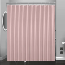 1PC Pink PEVA Shower Curtain Liner 65gsm -  Lightweight Durable, Fits Standard 71x71 Inch Shower Curtains, Hooks Not Included
