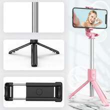 Palo Selfie + Trípode 2 en 1 | Control Remoto Inalámbrico Desmontable - Rosa - Ver 4