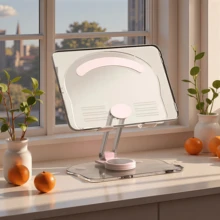 360° Rotation Tablet Desktop Stand Suitable For IPad Pro 9.7 Air 4 5 Mini 6 11 Mi Pad Transparent Acrylic Desktop Phone Stand