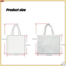 1 Piece Seagull Pattern Canvas Tote Bag - Reusable Shopping Bag, Durable Polyester Shoulder Bag, Fashionable Beach Travel Commuter Bag, Animal Lover Summer Gift, Women's Daily Multifunctional Accessory - White - View 11