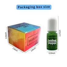 مجموعة صبغات راتنج شفافة 16 لون/علبة، صبغة عالية الشفافية لراتنج الإيبوكسي والراتنج الأشعة فوق البنفسجية لمشاريع المجوهرات والحرف اليدوية الإبداعية، حجم 5 مل