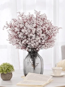 1/5/10 Stücke künstliche Pflanzen für Weihnachtsdekoration, künstliche Blumensträuße mit langen Stielen, UV-beständige künstliche Blumen - lebendige Kunstpflanzen für Frühlingsdekoration Outdoor, künstliche Dekorationen für Heim-, Raum-, Garten-, Wand-, Innen- und Außendekoration, Schlafzimmerdekoration, Hochzeitsdekoration, Tischdekoration, Partydekoration, Geburtstagsdekorationen