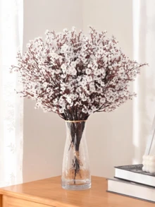 1/5/10 Stücke künstliche Pflanzen für Weihnachtsdekoration, künstliche Blumensträuße mit langen Stielen, UV-beständige künstliche Blumen - lebendige Kunstpflanzen für Frühlingsdekoration Outdoor, künstliche Dekorationen für Heim-, Raum-, Garten-, Wand-, Innen- und Außendekoration, Schlafzimmerdekoration, Hochzeitsdekoration, Tischdekoration, Partydekoration, Geburtstagsdekorationen