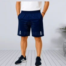 MEN'S 3-PIECE REFLECTIVE RUNNING SHORTS KIT - BLACK / GREY / NAVY BLUE - CASUAL GYM - Multicolor - View 3