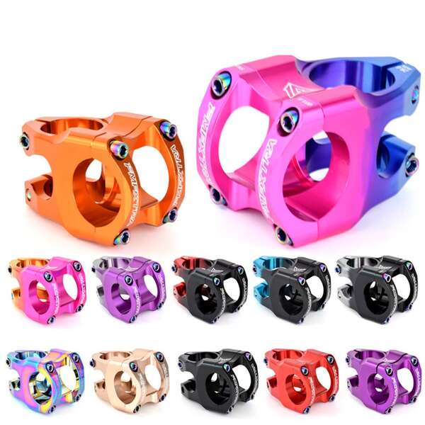 1 31.8*35mm High-Strength Aluminum Alloy Cycling Stem, Ergonomic Hollow Mountain Bike Stem, Adjustable Riser, Enhanced Riding Performance, Durable And Lightweight Handlebar Accessories, Multiple Colors (Black/Dark Gray/Black Red/Purple/Color) - Suitable For Cycling Enthusiasts To Upgrade Their Bicycles, Helping To Improve Riding Comfort,