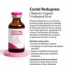 Coctel Redugrass Reductor Corporal Profesional 50 ml coctel Redugrass reductor corporal profesional 50 ml formula concentrada para apoyo en tratamientos esteticos aplicacion local ingredientes activos diseñada para sesiones en spa o uso por especialistas no sustituye consejo medico instrucciones de uso seguras y empaque profesional - Blanco - Ver 1