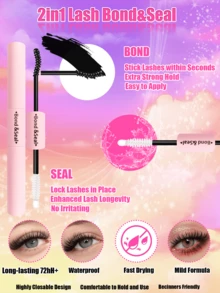 New Arrival 12-Piece Fluffy Eyelash Set - With Bottom Lashes/Cat's Eye Style/Fairy Lashes/Full Thick Clusters (30D-100D), Easy DIY For Beginners & Pros, Ideal For Travel/Dances/Gatherings/Daily/Holiday Gifts - màu đen - Xem 5