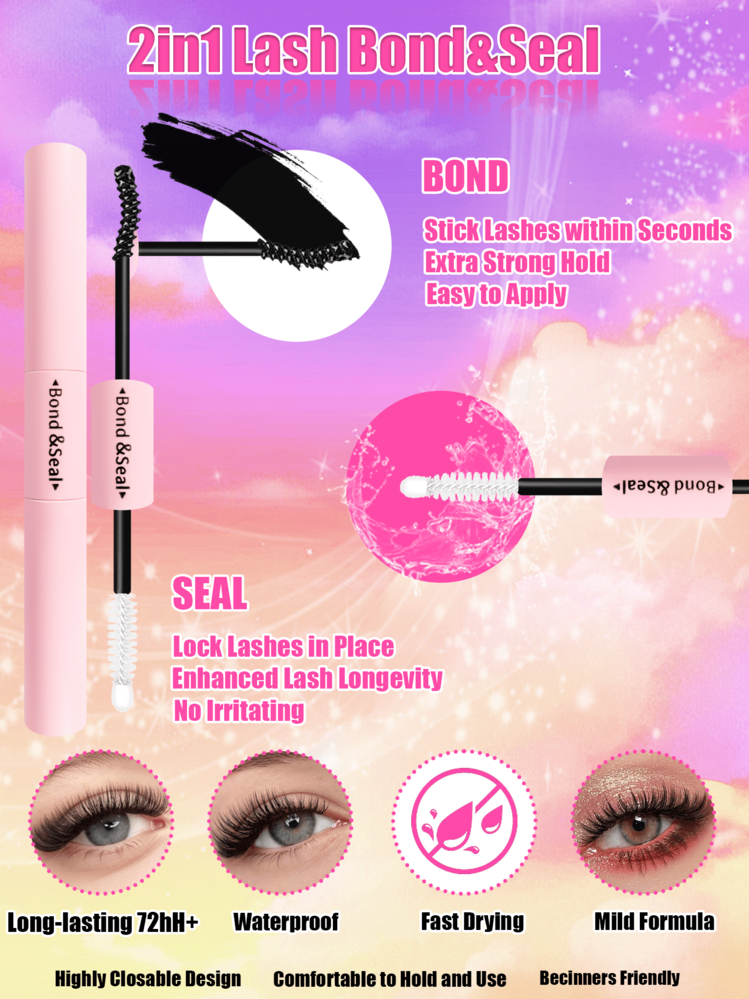 New Arrival 12-Piece Fluffy Eyelash Set - With Bottom Lashes/Cat's Eye Style/Fairy Lashes/Full Thick Clusters (30D-100D), Easy DIY For Beginners & Pros, Ideal For Travel/Dances/Gatherings/Daily/Holiday Gifts - màu đen - Xem 5