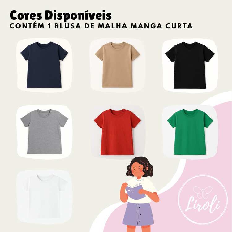 100% Cotton Short Sleeve Knit Top For Kids, Youth, Girls, Pre-Teenagers, Sizes 8 To 16 - 混合 - 查看 10