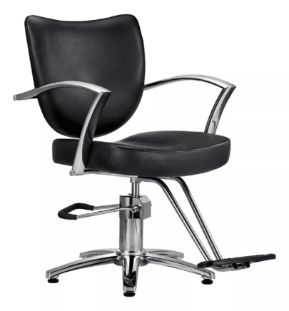 Sillon Hidraulico Negro Para Peluqueria