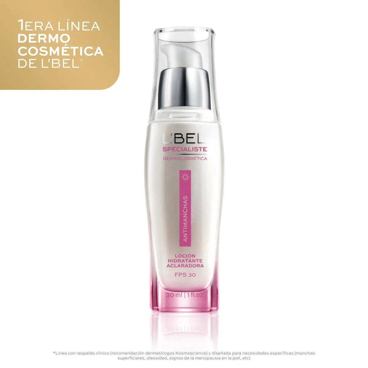 Loción facial Spécialiste con FPS 30, hidratante, aclaradora y antimanchas | Tratamiento facial de día con acción protectora solar, formulada para unificar el tono de la piel, reducir manchas oscuras y prevenir signos de envejecimiento causados por el sol | Crema ligera de rápida absorción con vitamina C, niacinamida y extractos naturales que hidratan, suavizan y aportan luminosidad instantánea | Ideal para mujeres que buscan una piel radiante, uniforme y fresca sin sensación grasosa | Perfecta para aplicar antes del maquillaje o como parte de la rutina diaria de skincare | Fórmula profesional que mejora la textura del rostro y potencia la luminosidad natural | Loción facial hidratante y protectora con activos aclarantes, apta para todo tipo de piel, incluso sensible | Cuida, hidrata y protege tu piel cada mañana con Spécialiste FPS 30, el aliado ideal para un cutis más claro, suave y saludable. - Blanco - Ver 1