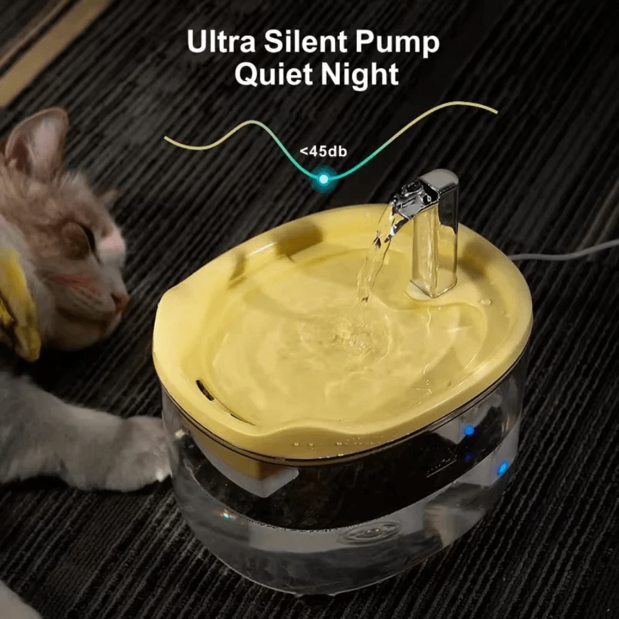 Bebedouro Automático para Gatos e Cães: Circulação de Água com Filtro de 1,5 Litro e Base Segura