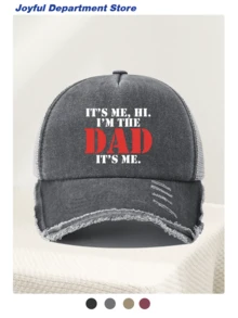 1pc Washed Distressed Baseball Cap, Fashionable Casual Versatile , Unisex Essential Fashion Item, Suitable For All Seasons