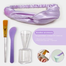 5 قطع/2 قطع مجموعة وعاء خلط قناع السيليكون، أدوات DIY لقناع المسحوق الناعم تشمل الوعاء والعصا وكوب القياس والفرشاة وشريط الشعر، سهلة الاستخدام والتنظيف، بأسلوب صالون، ضرورية لحمام المنزل!