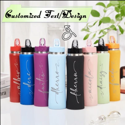 Personalized Water Bottle Stainless Steel Bottle With Straw Name Water Bottle 20oz Insulated Water Bottle Sports Water Cup Gym Gifts Water Bottle Custom Water Bottle Name Water Bottle Insulated Bottle Sports Water Cup Bulk Water Bottles Travel Bottle Bottle With Straw Personalized Bottle Thermal Water Bottle Hot Drinks Bottle Reusable Bottle Fathers Day Gift,Chic Design