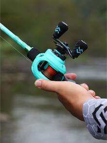 SOUGAYILANG Fishing Gear Set |2 Sections 1.8M Casting Fishing Rod Carbon Material Body ABS Reel Seat EVA Handle|1 PC Left Handle Baitcasting Reel 9+1BB 8.0:1Gear Ratio For The Beginners - Blue - View 12