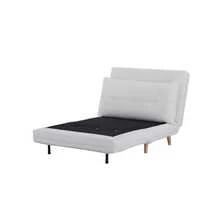 Sofá cama individual plegable compacto color blanco, diseño moderno para sala y dormitorio, mueble funcional, resistente y fácil de combinar y instalar en espacios reducidos - Beis - Ver 6