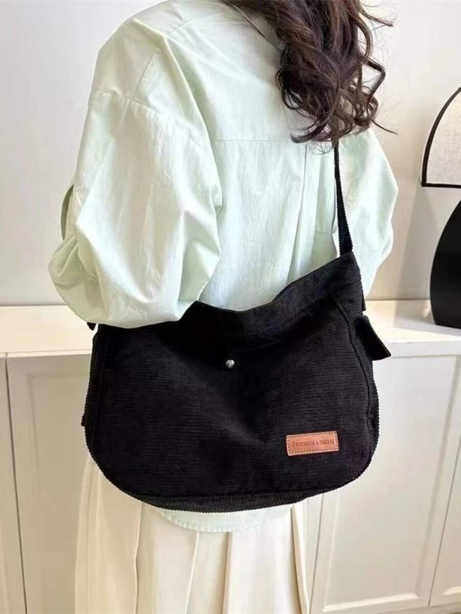 Women's Versatile Casual Crossbody Bag - Black - View 1