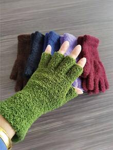 1 Paio di Guanti in Velluto Corallo Caldi - Design Senza Dita Termico Resistente, Con Dita Aperte, Adatti Per Uomo e Donna, Opzioni Multicolore - Ideali Per Inverno, Natale, Regali di Compleanno - Lavabili in Lavatrice Per Uso all'aperto e Quotidiano - Perfetti Per Sci, Escursionismo, Digitazione, Gaming - Guanti in Pile di Lana Corallo Unisex Per Autunno e Inverno, Guanti da Sci, Accessori Invernali Per Donna, Guanti Invernali da Donna, Guanti Termici Per Uomo