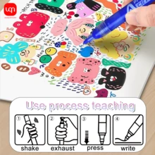 WUQIANNIAN 12/24/36/48 piezas Bolígrafo marcador acrílico de colores para álbum de fotos, manualidades, periódico, DIY, pintura especial, notas, números, resaltador de color, relleno, grafiti, pintura impermeable, temporada de regreso a clases